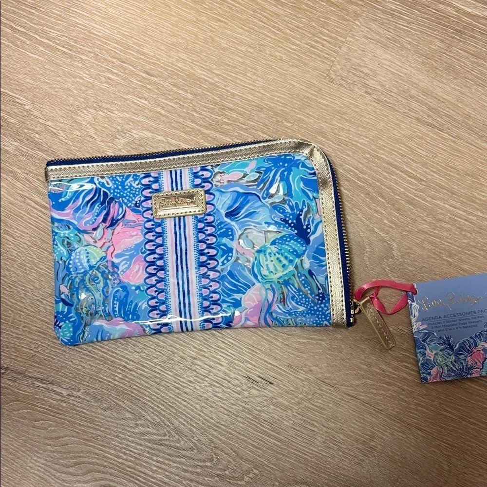Lilly Pulitzer agenda accessories pack in shadeseekers print NWT